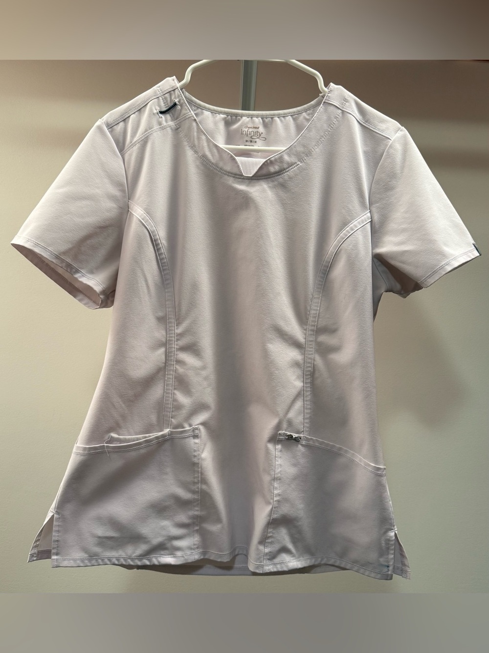 Women’s White Scrub Top
